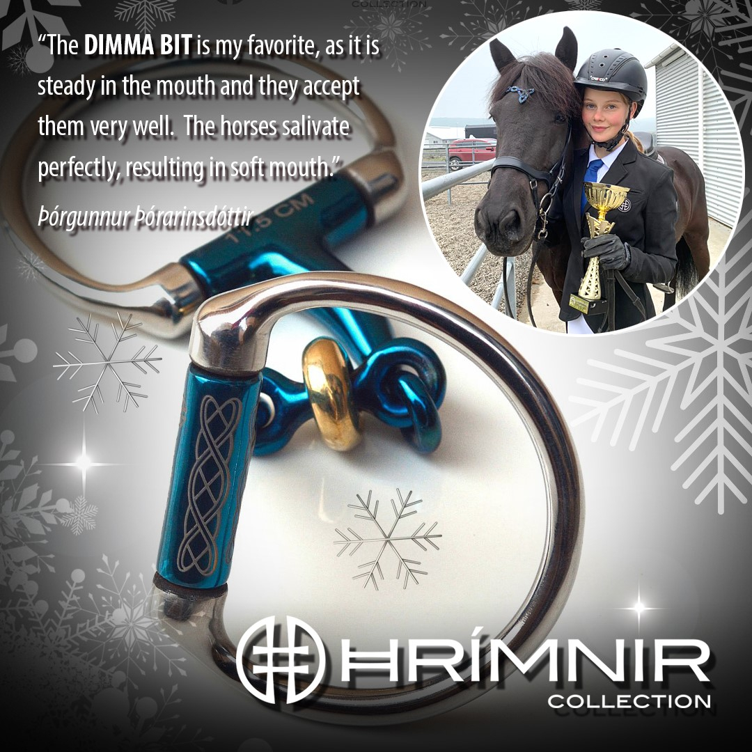 Hrímnir Titanium Bit Dimma, double-jointed, eggbutt, 12 mm