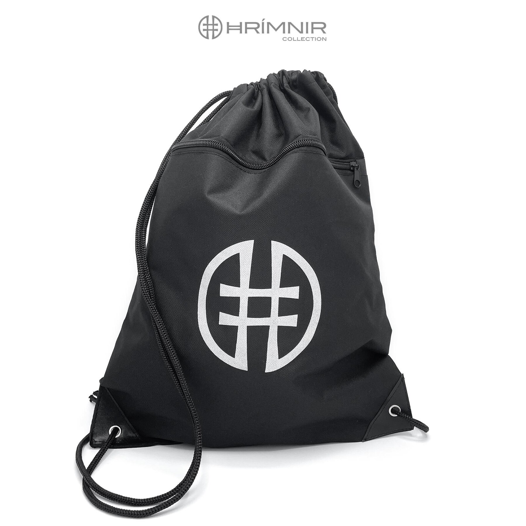 Hrímnir drawstring bag - black