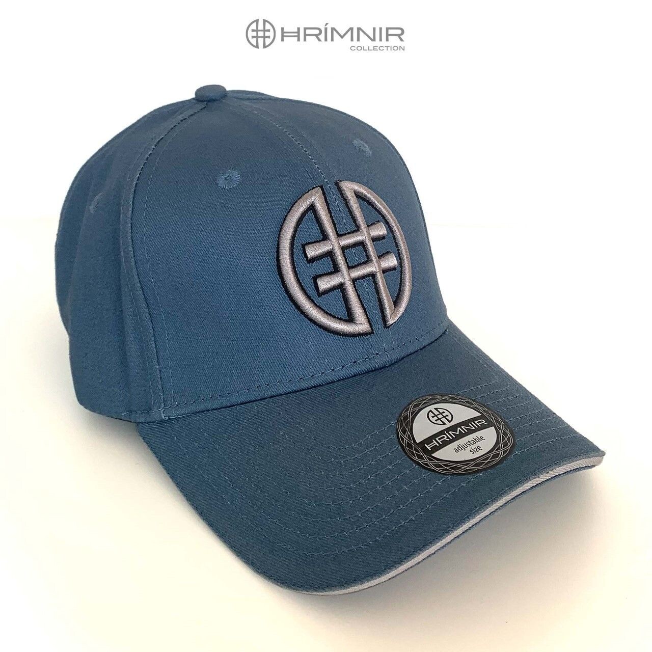 light blue cap