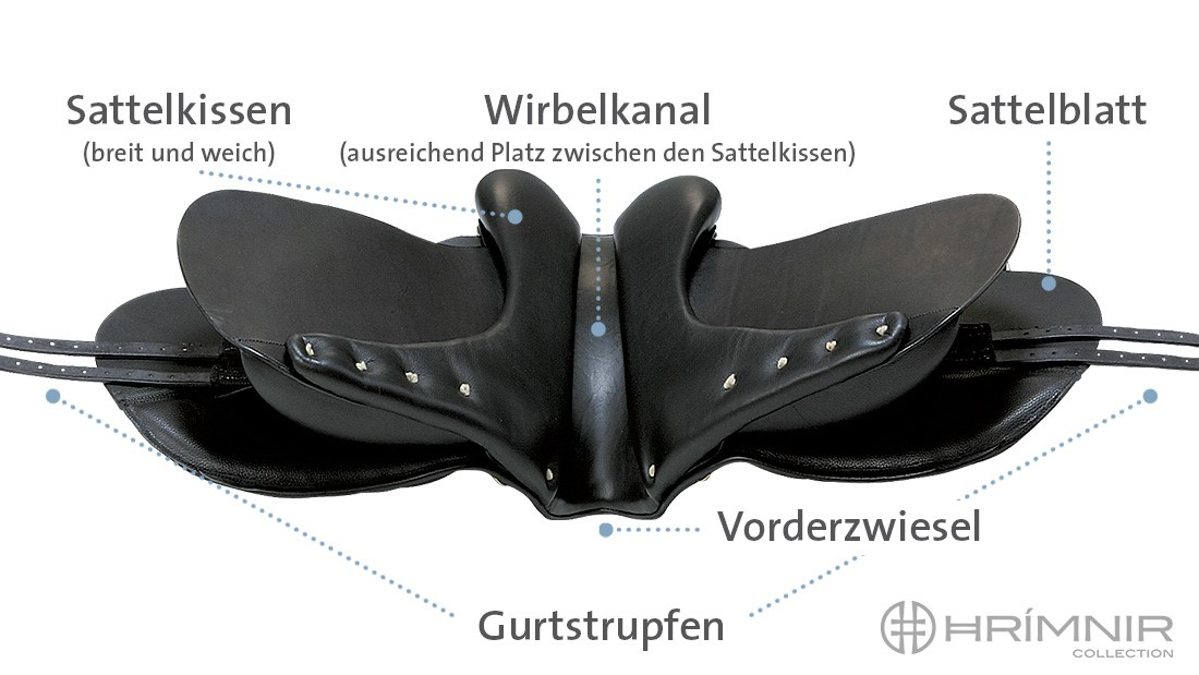 saddle parts from below